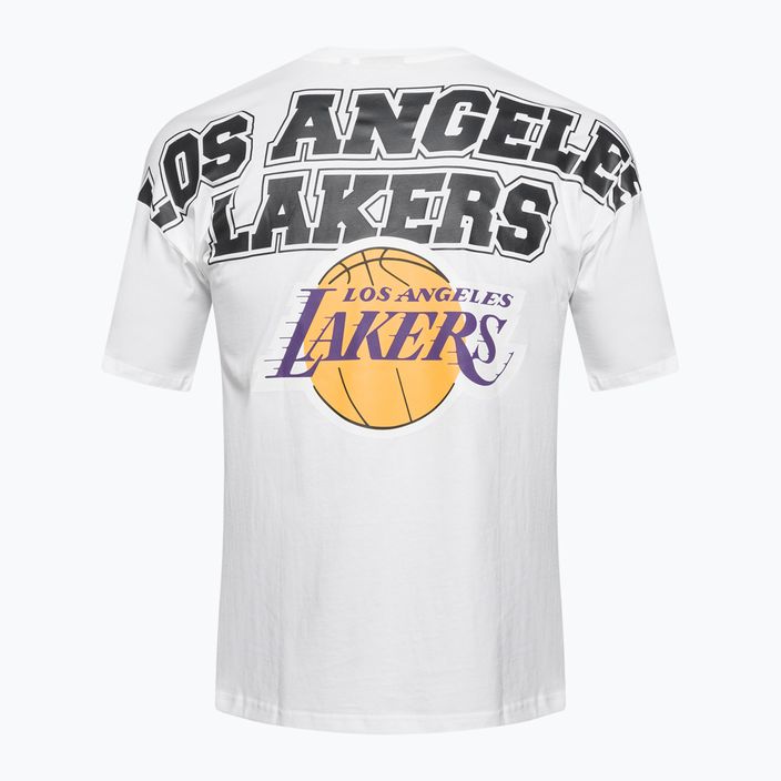 Vyriški marškinėliai New Era NBA Large Graphic BP OS Tee Los Angeles Lakers white 7